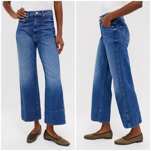 💕MOTHER SUPERIOR💕 The Maven Wide Hem Ankle Jeans ~ Rags To Riches 31 NWOT - Picture 7 of 16